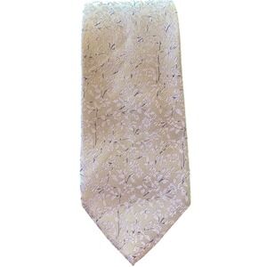 Calvin Klein Men"s 100% Silk Tie Floral Pattern Silver Lilac Purple EUC‎